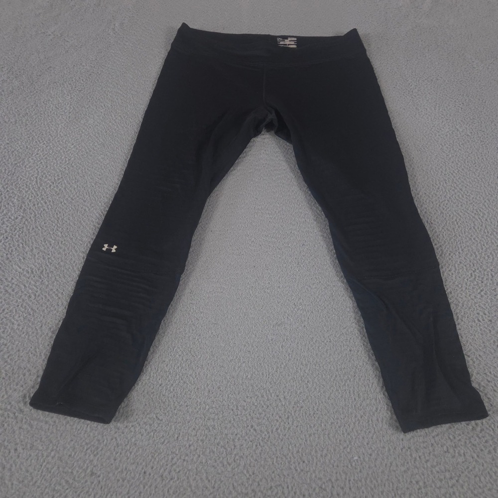 Under Armour Leggings Womens XL Black UA Base 4.0 Thermal ColdGear Work Out Gym